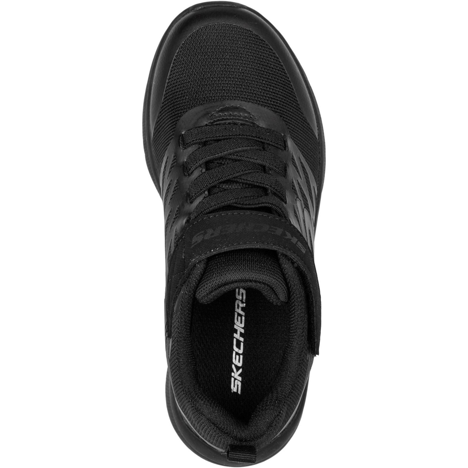 Skechers Microspec Texlor Synthetic Boys's Black Trainers