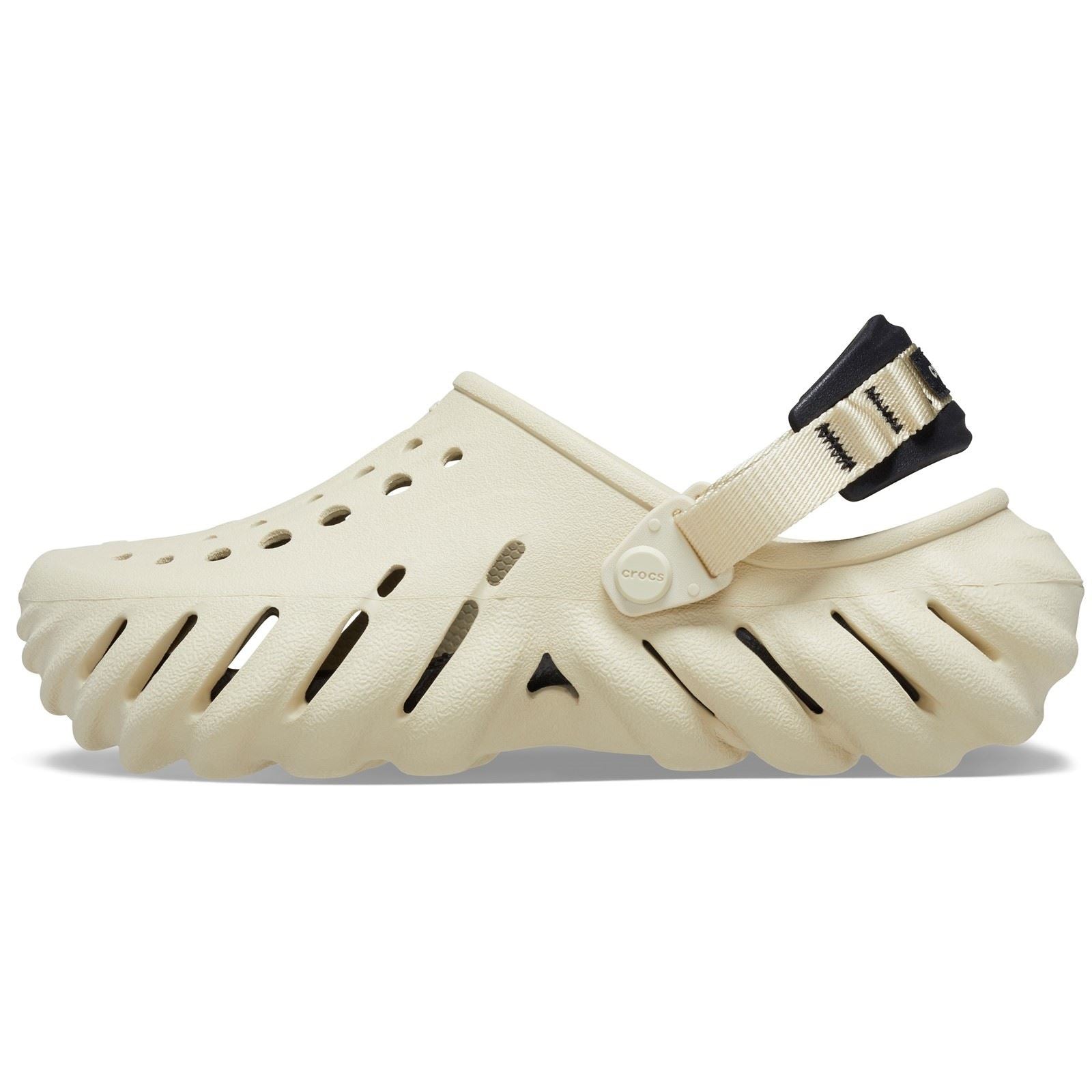 Crocs Echo Synthetic Bone/Black Clogs