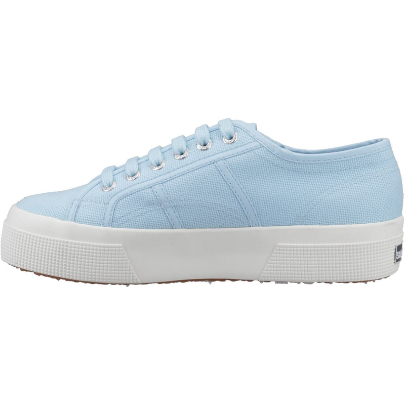 Superga 2740 PLATFORM Cotton Women's Crystal Azul Trainers