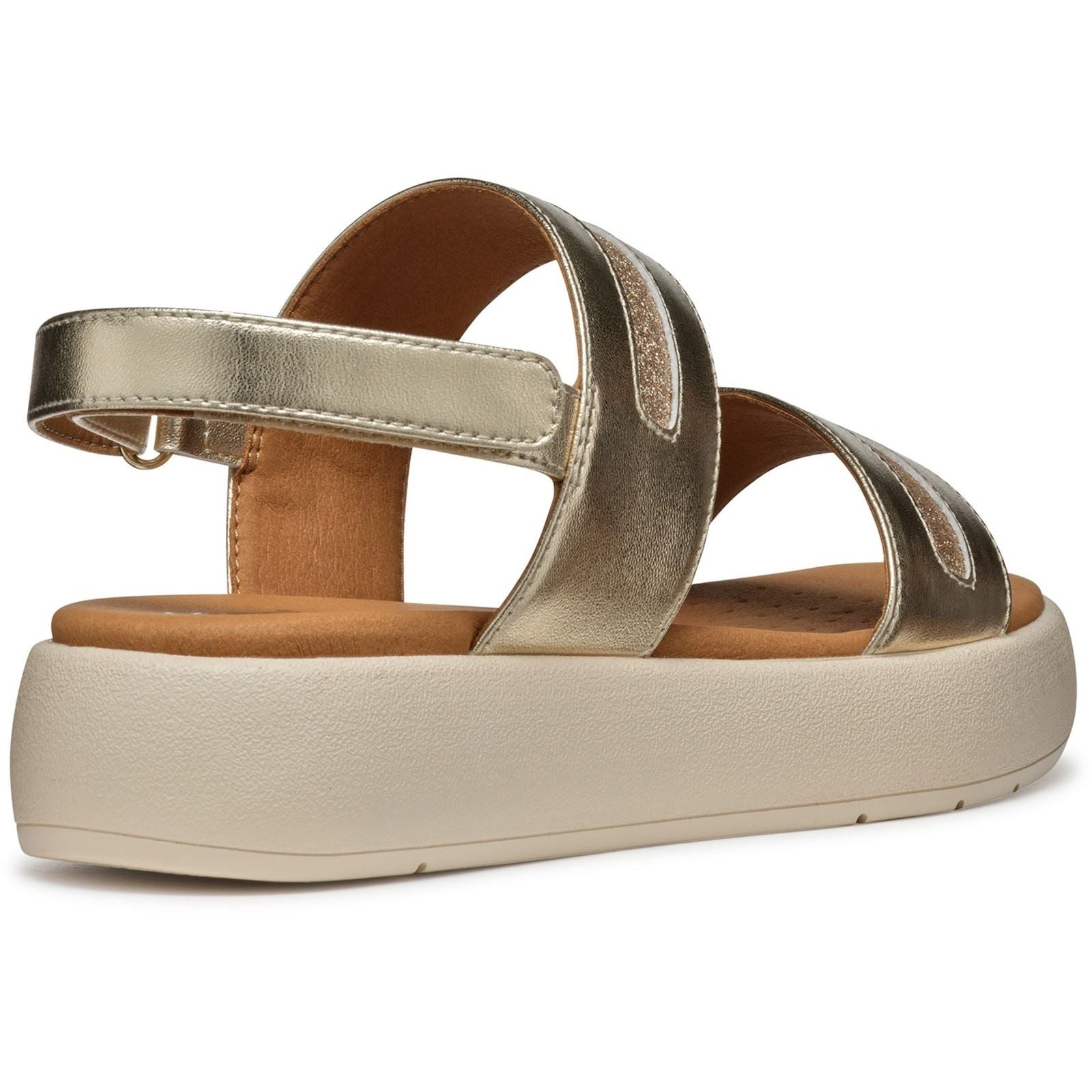 Geox D CAMALEI Women's Light Gold Sandals