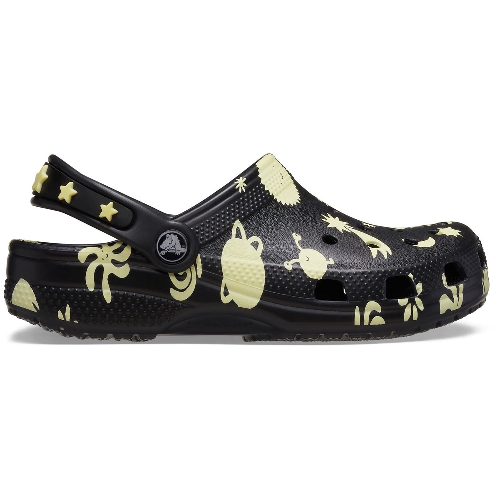 Crocs Classic Graphic Synthetic Black Clogs