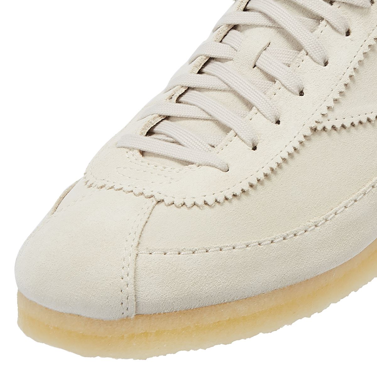 Clarks Originals Wallabee Tor Suede Men's Off White Lace-Up Shoes