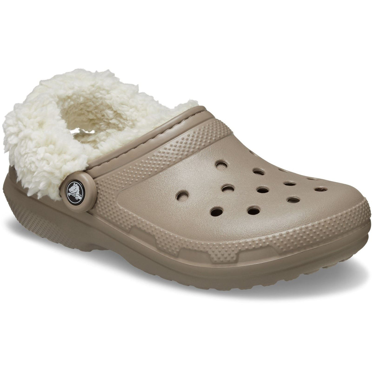 Crocs Classic Fleece Lined Textile Blend Mushroom Clogs