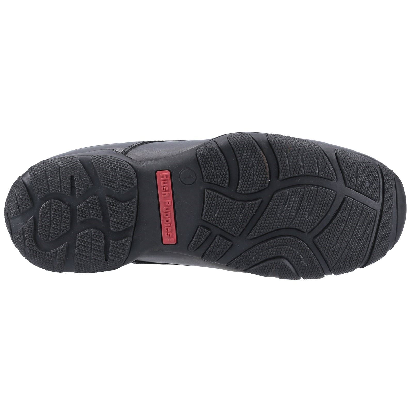 Hush Puppies Elijah Youth Boys Black Leather Loafers
