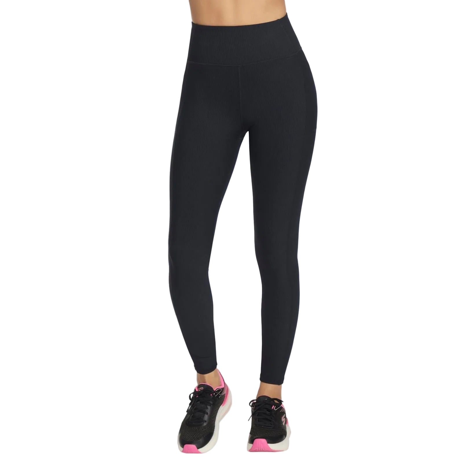 Skechers Performance GOFLEX Rib Nylon Women's Black Sports Leggings