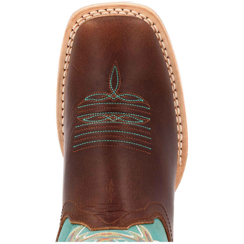 Durango Lady Rebel Pro Leather Women's Bay Brown/Arctic Blue Boots