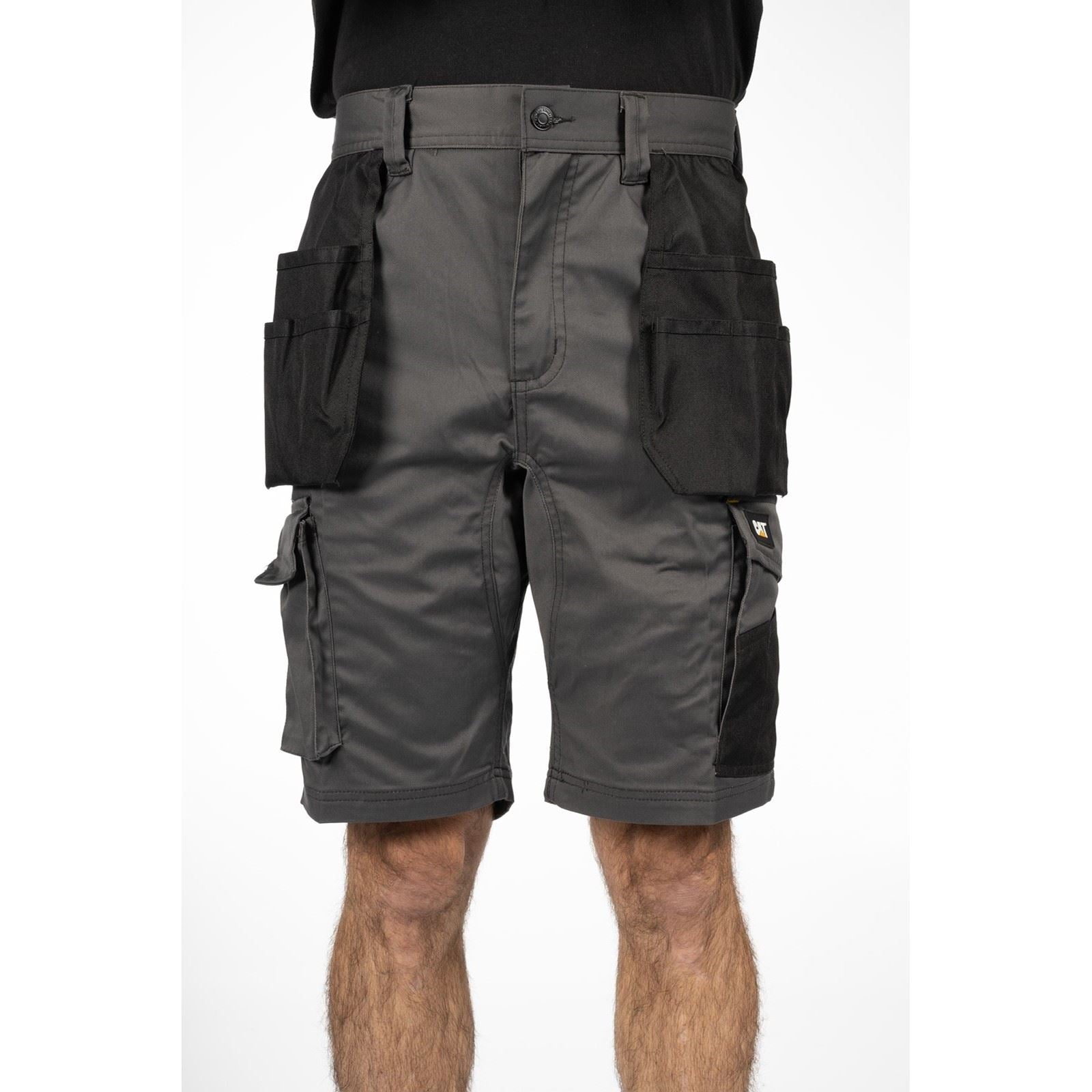 Caterpillar Essential Stretch Holster Polyester Men's Grey Work Shorts