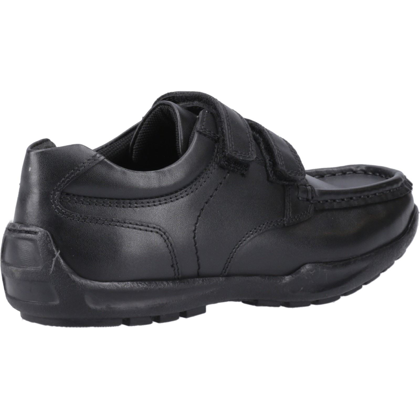 Hush Puppies Maddox Leather Boy's Black Moccasins Shoes