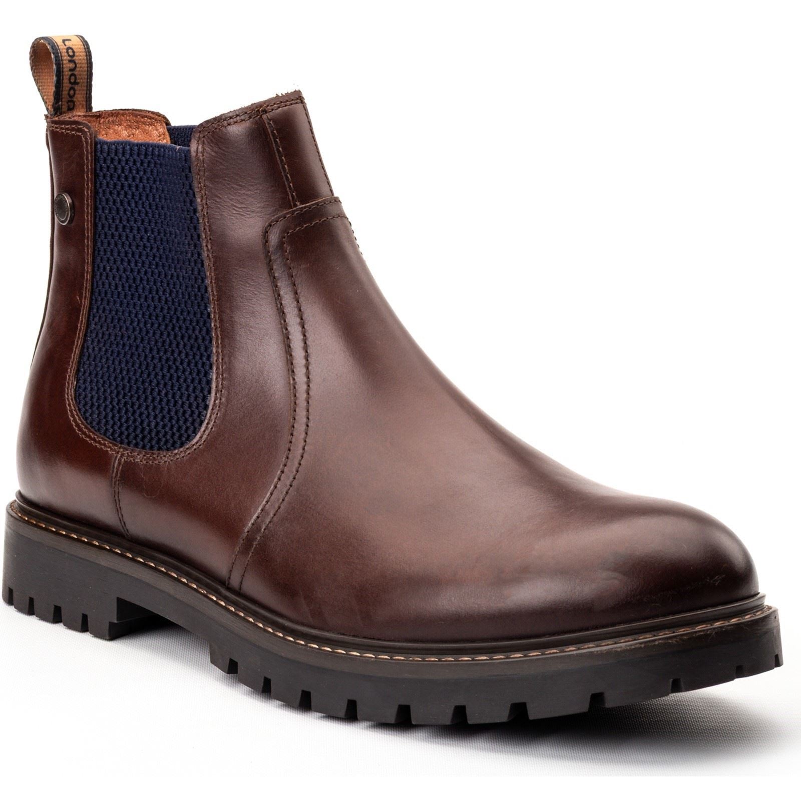 Base London Zinc Leather Men's Brown Boots