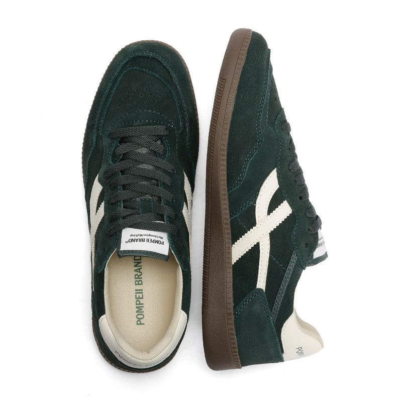 Pompeii Elan Sala Suede Men's Forest/Ecru Trainers