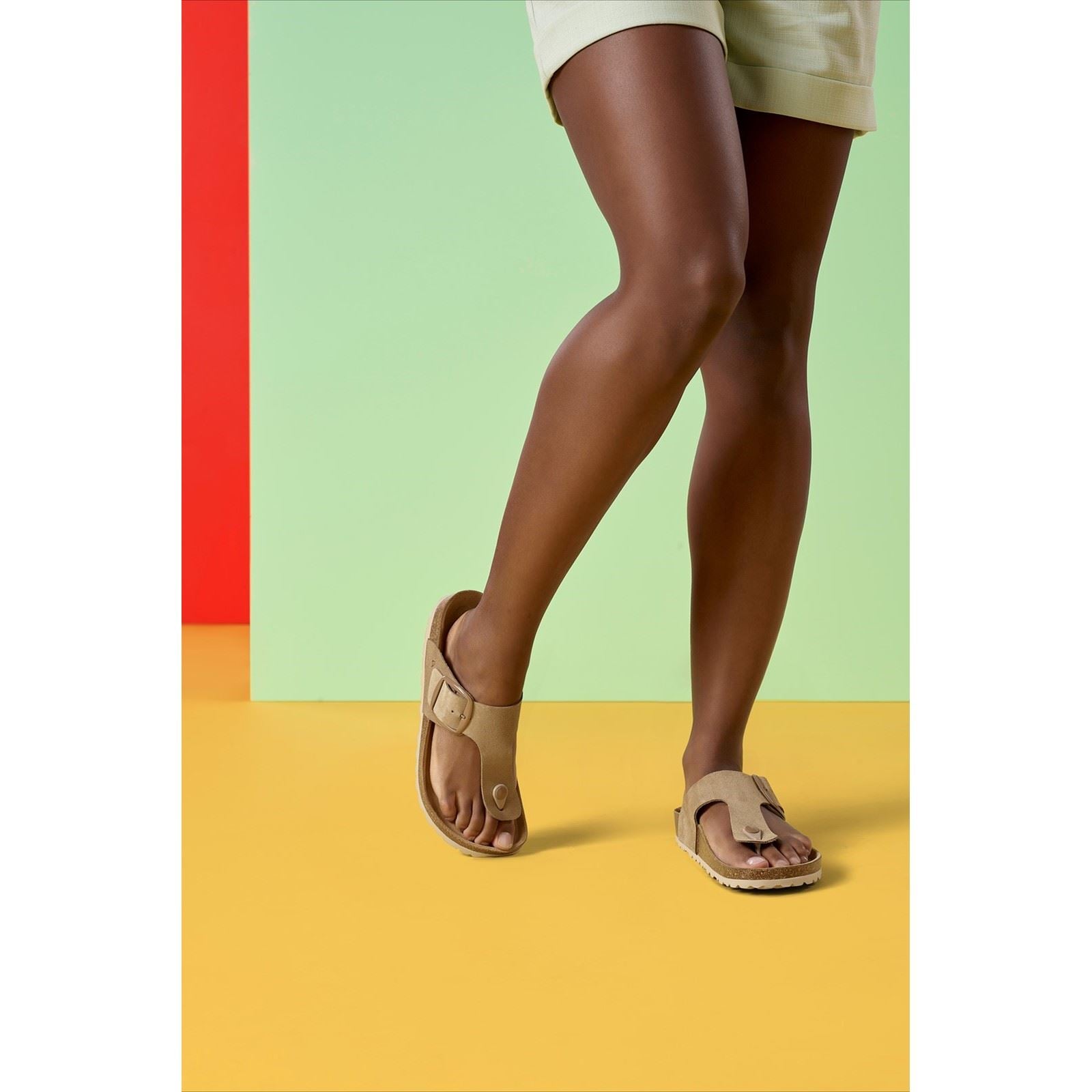 Hush Puppies Billie Suede Women's Taupe Sandals