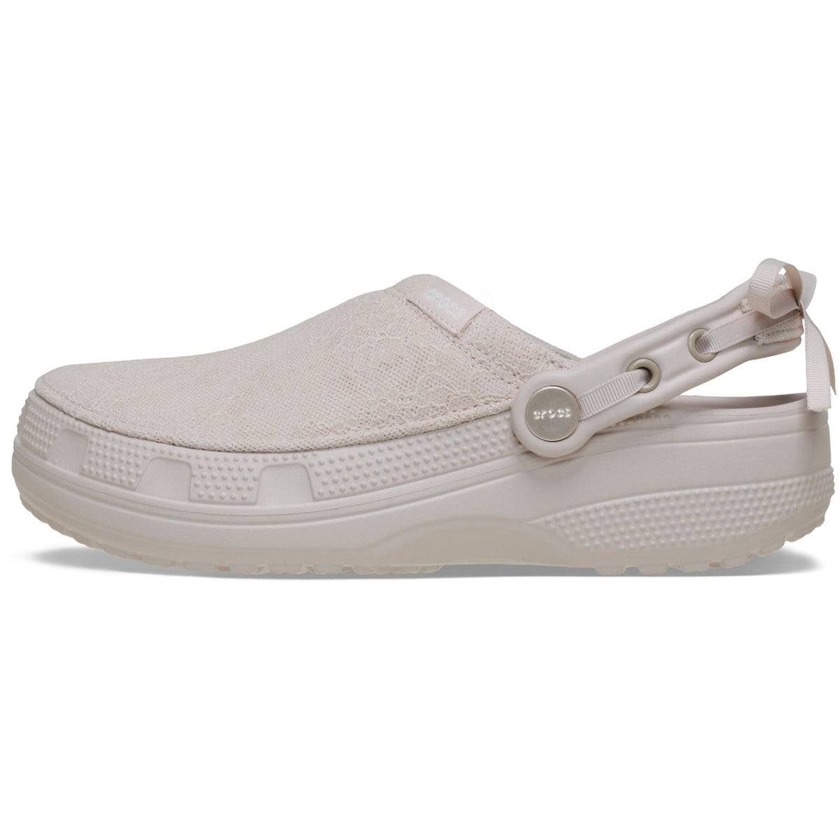 Crocs Crafted Lace Textile Blend Women's Cocoa Cream Clogs