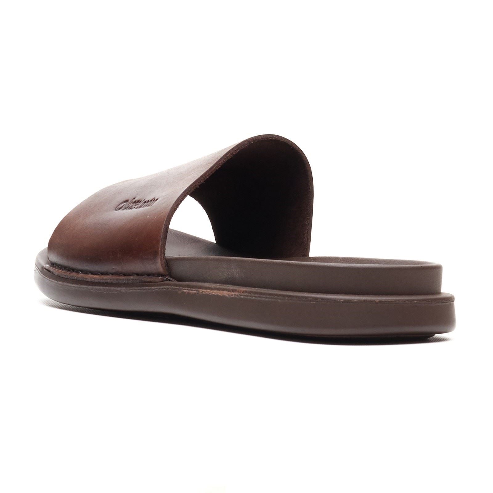 Base London Albany Leather Men's Brown Slides