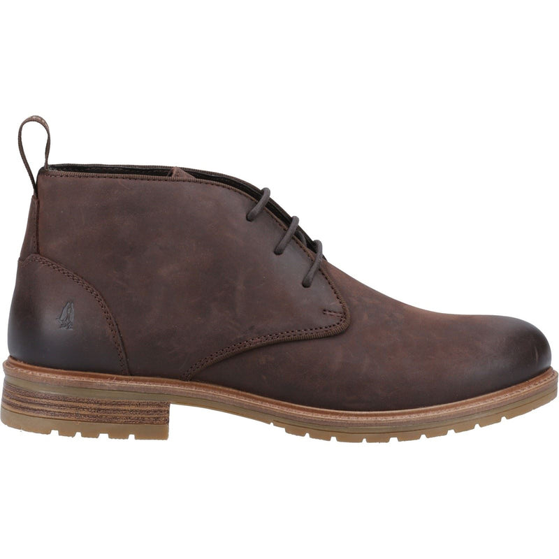 Hush Puppies Ricky Leather Men's Brown Ankle Boots