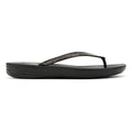 FitFlop Iqushion Sparkle Rubber Women's Black Flip Flops