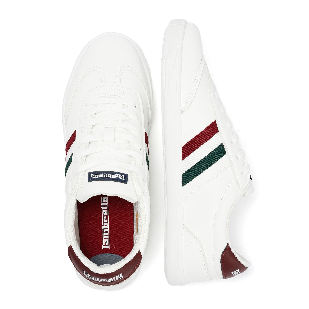 Lambretta Vulkan Men's White Italian Trainers