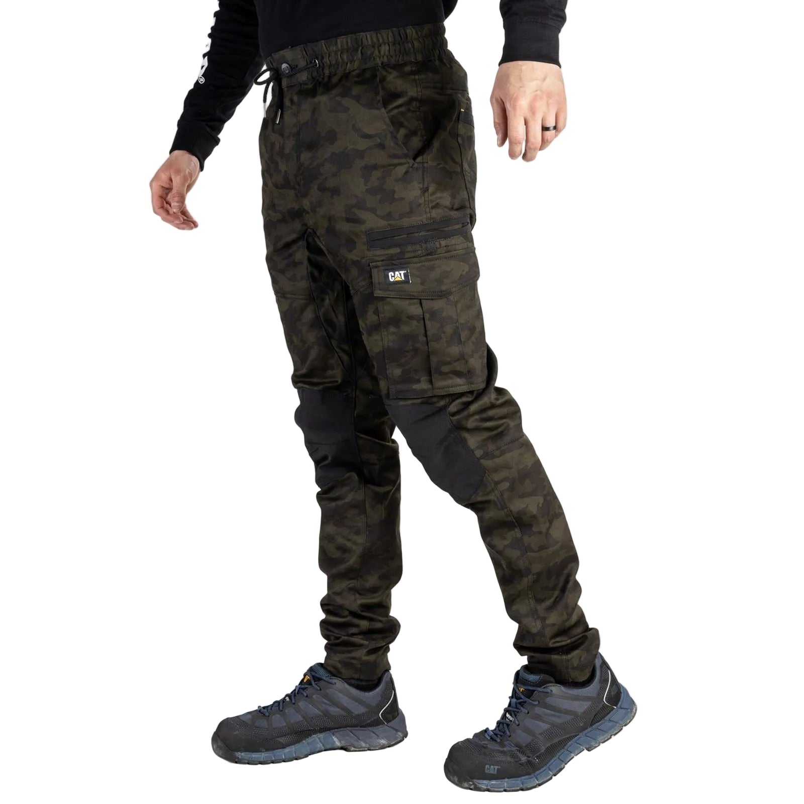 Caterpillar Dynamics Cotton Men's Green Outdoor Trousers