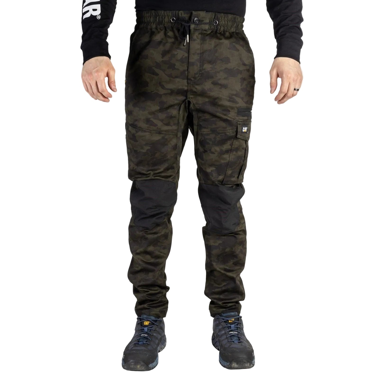 Caterpillar Dynamics Cotton Men's Green Outdoor Trousers