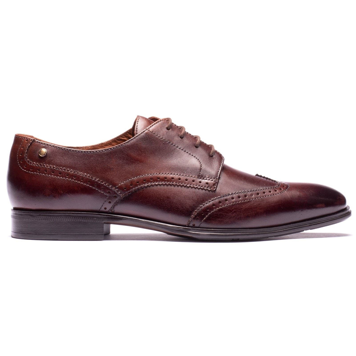 Base London Sloane Leather Men's BROWN Brogues Shoes