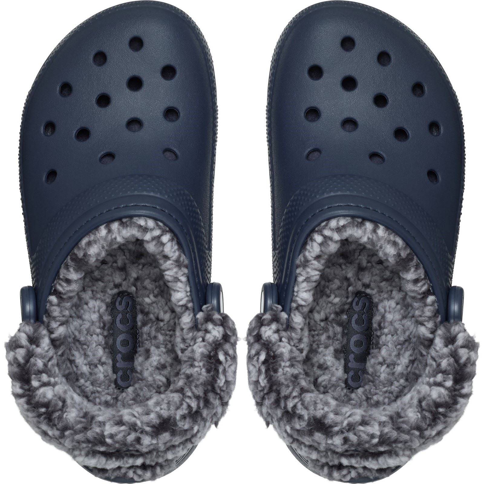 Crocs Classic Fleece Lined Thermoplastic Navy Clogs