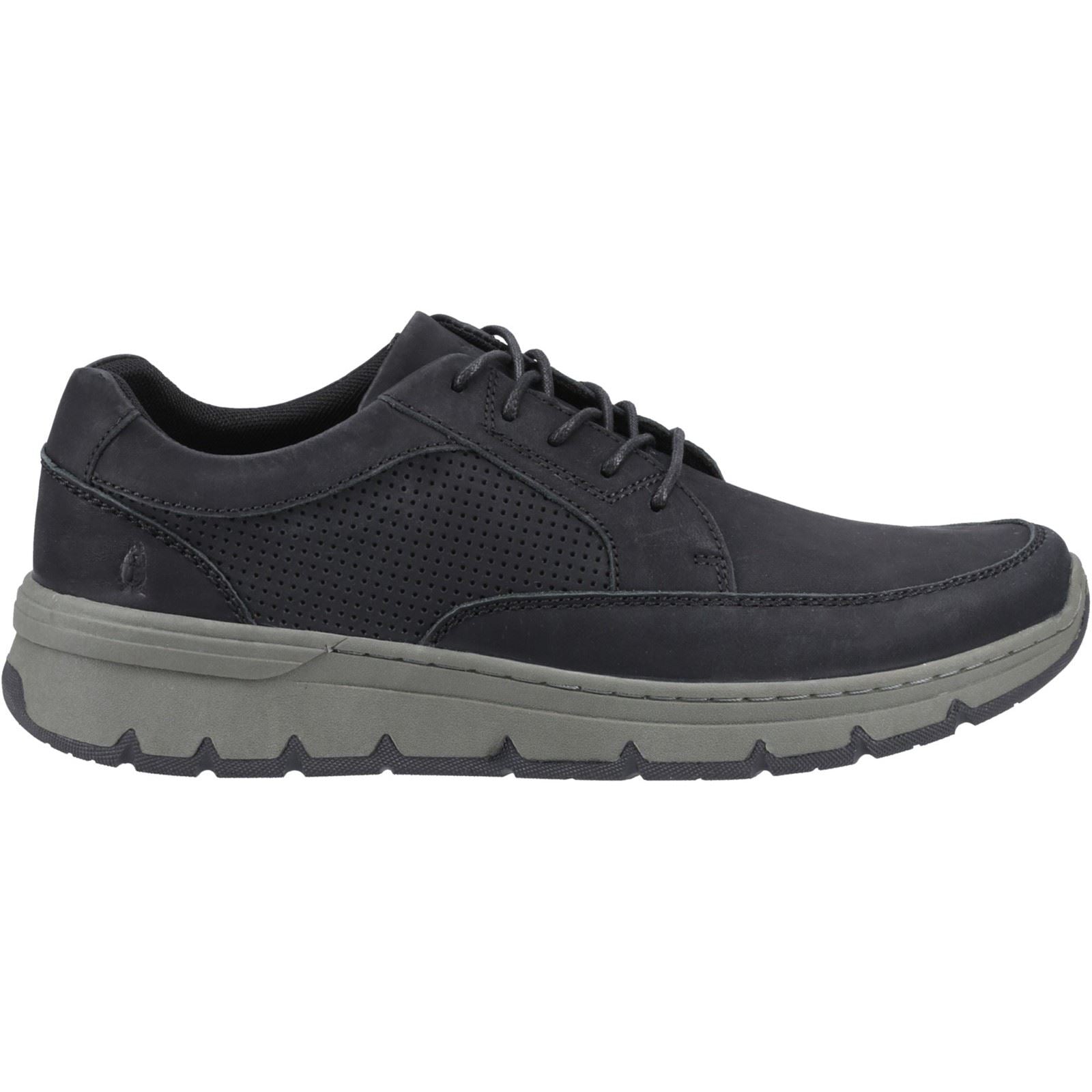 Hush Puppies Nelson Leather Men's Black Lace-Up Shoes