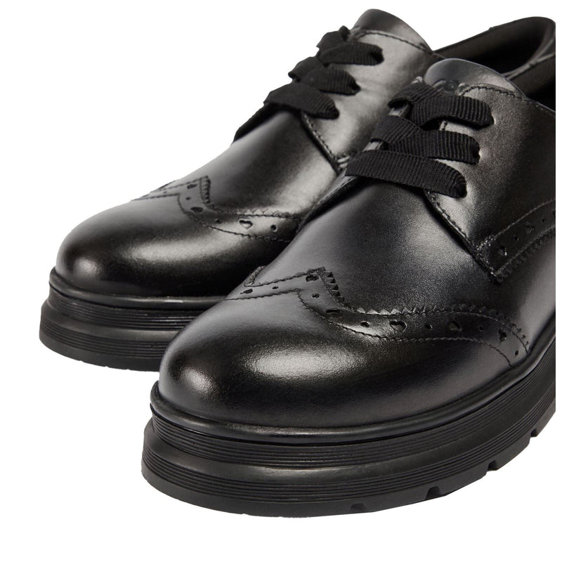 Pod Fiona Leather Girls's Black Brogues