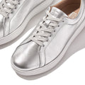 Fitflop Rally Leather Women's Silver Trainers