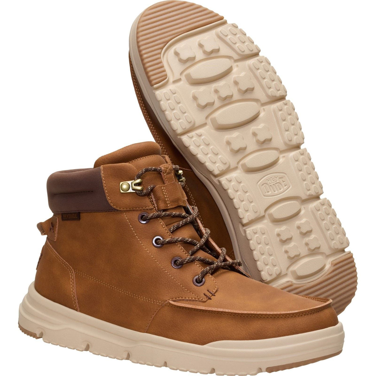 HEYDUDE Bradley II Classic Polyurethane Men's Argan Oil/Multi Ankle Boots