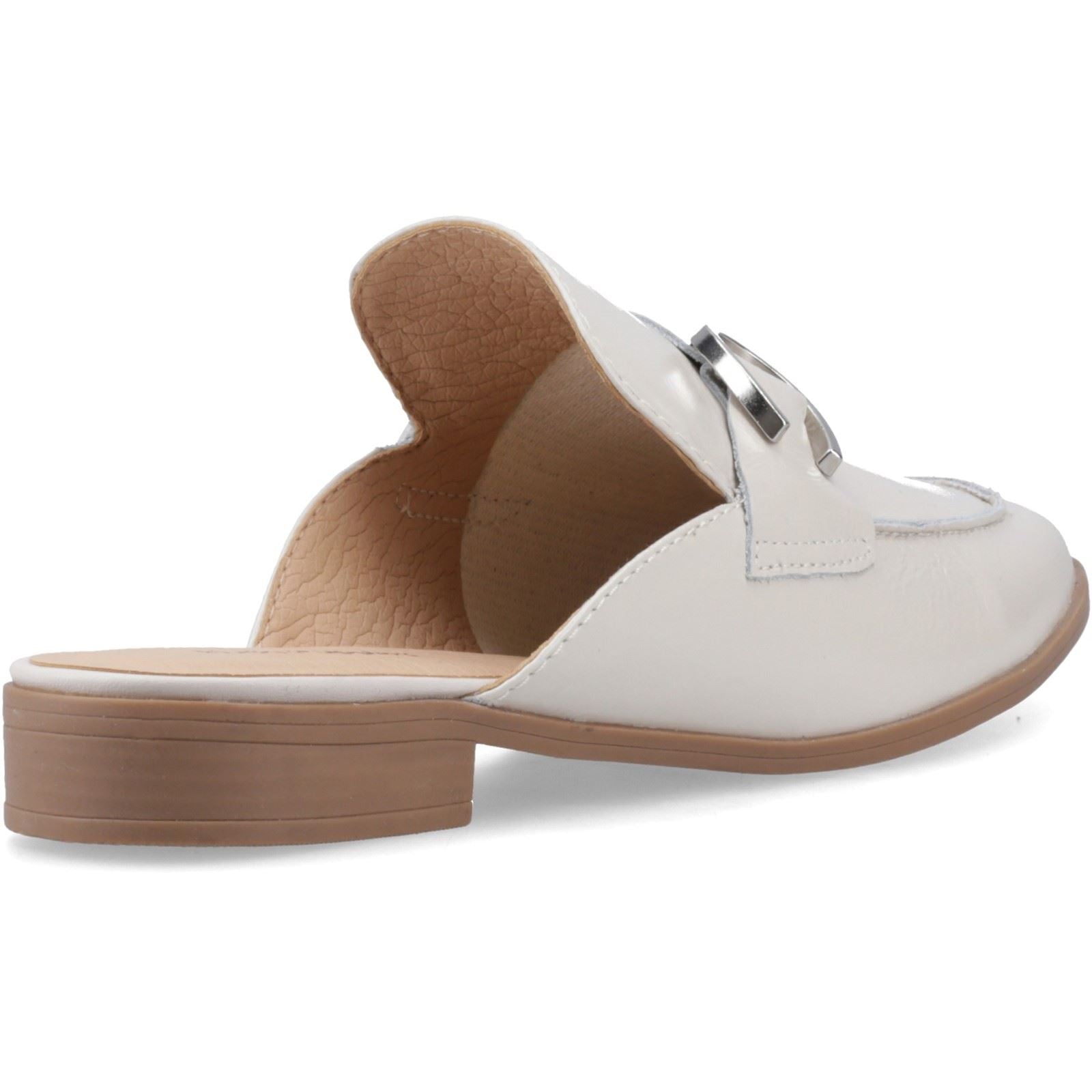 Hush Puppies Calla Leather Women's Ivory Mules
