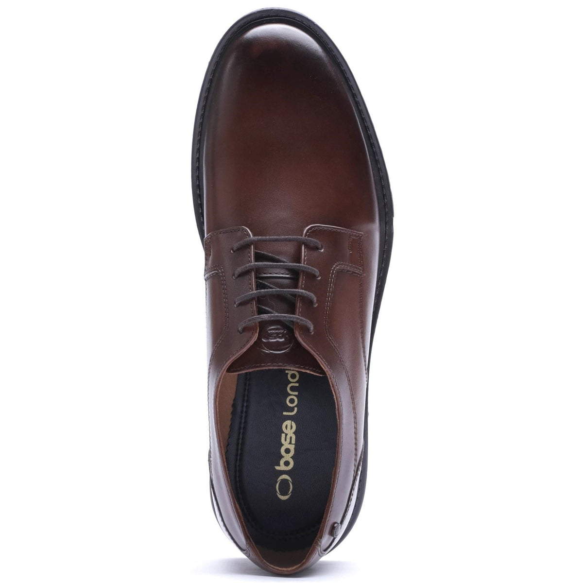Base London Carter Leather Men's BROWN Derby Shoes