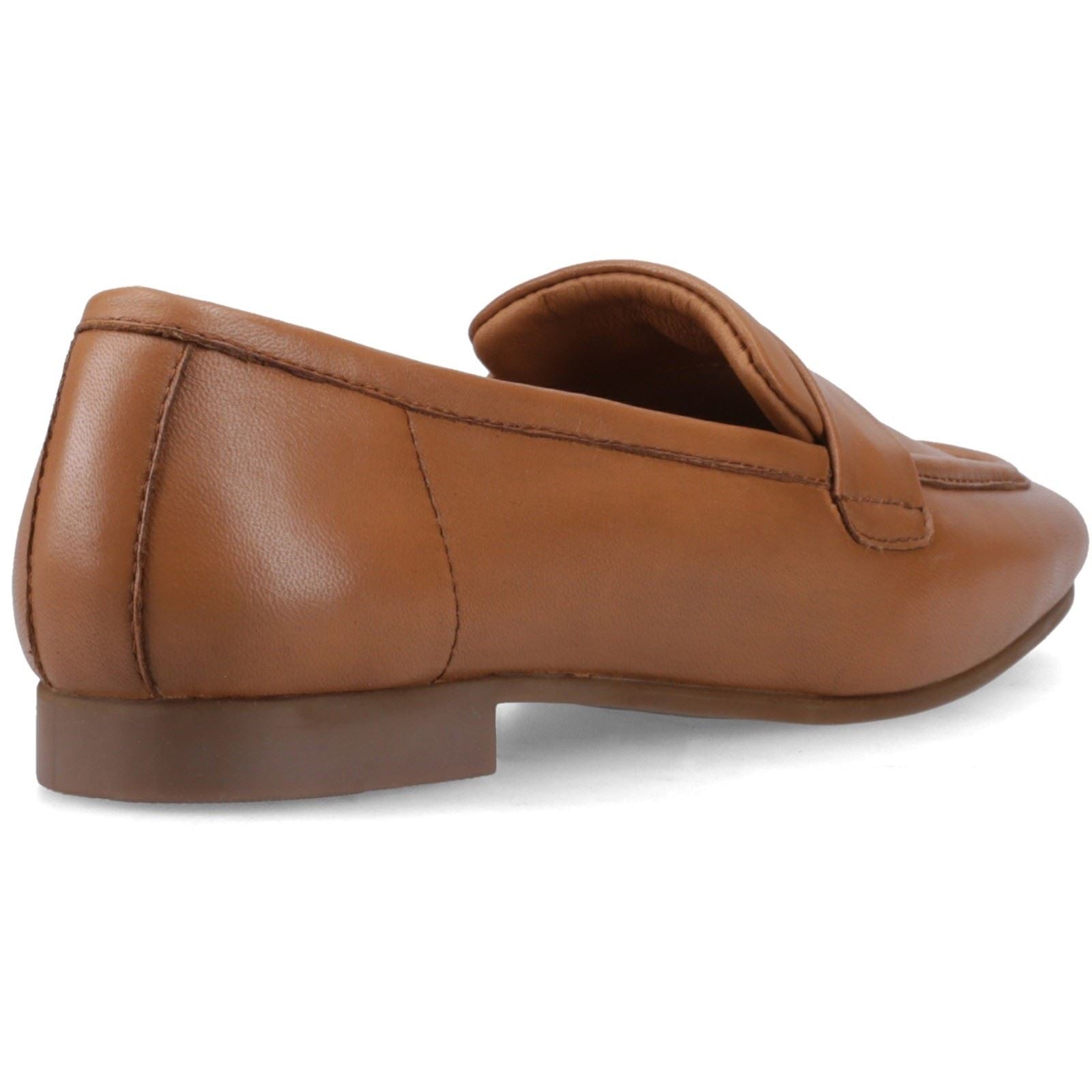 Hush Puppies Sutton Leather Women's Tan Loafers
