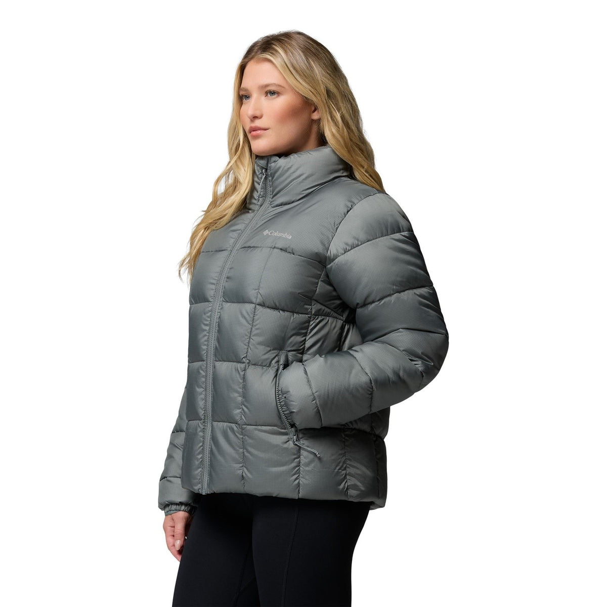 Columbia Puffect III Full Zip Jacket Women's Green Puffer Jackets