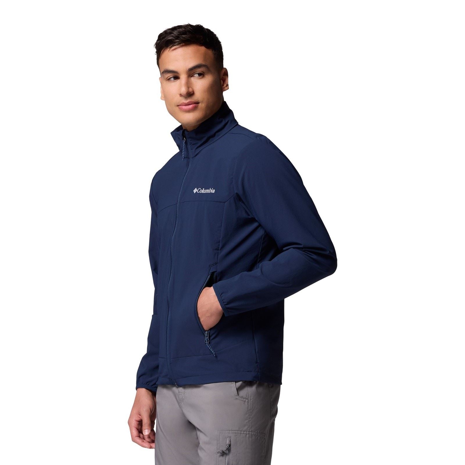 Columbia Heather Canyon II Jacket Men's Blue Softshell Jacket