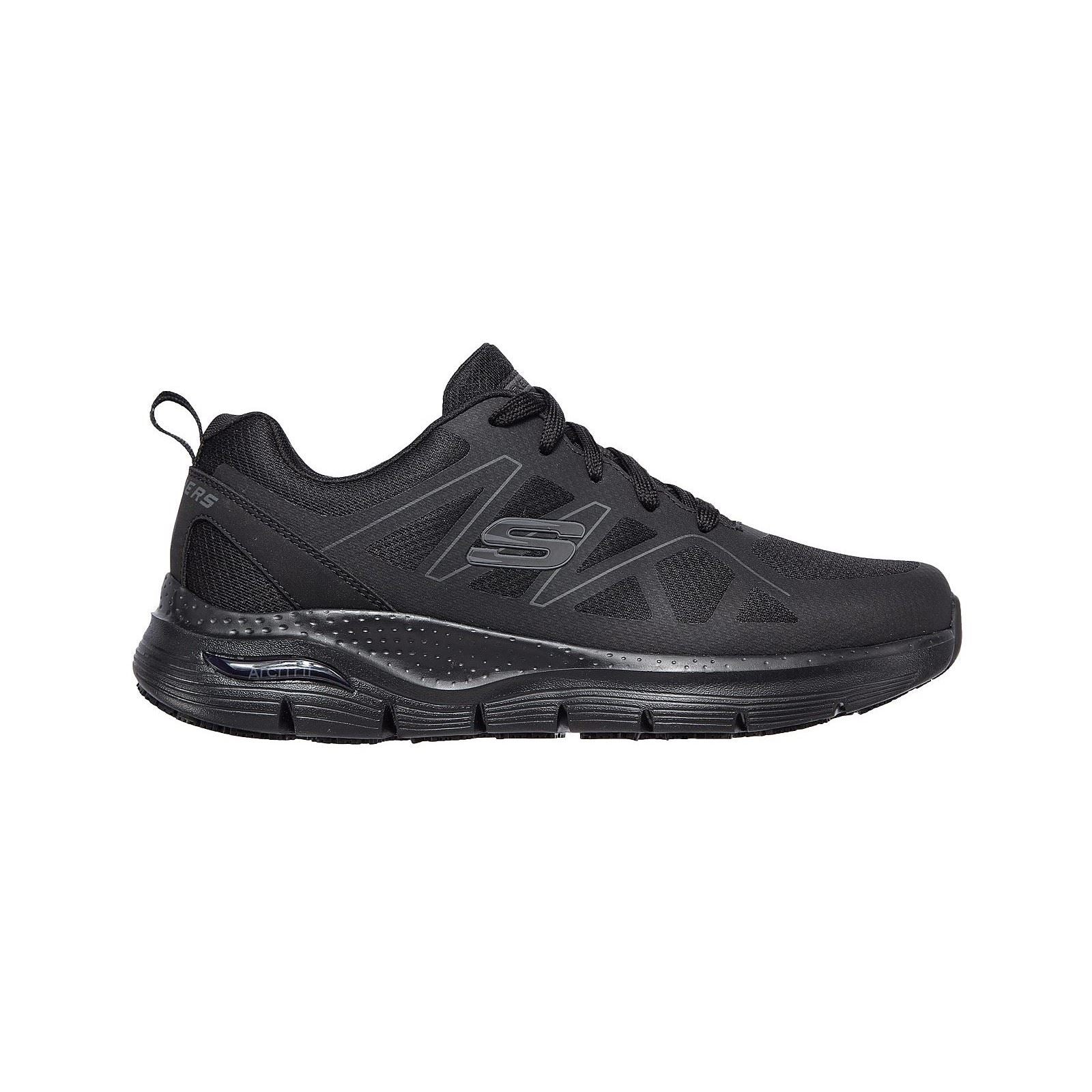 Skechers Workwear Arch Fit SR Axtell Polyester Men's Black Safety Trainers