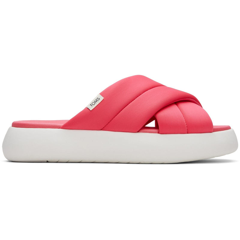 TOMS Alpargata Mallow Crossover Polyester Blend Women's Pink Slides
