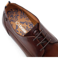 Base London Gambino Excel Leather Men's Burnt Brown Lace-Up Shoes
