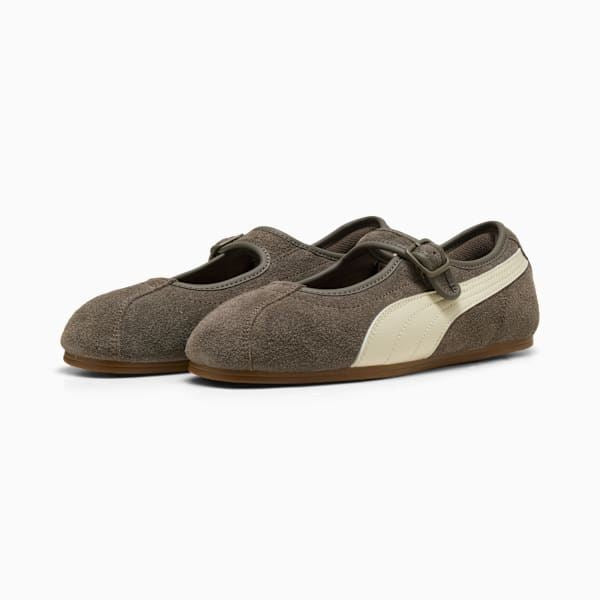 Puma Tacklette Suede Women's Matte Bronze/Alpine Snow Trainers