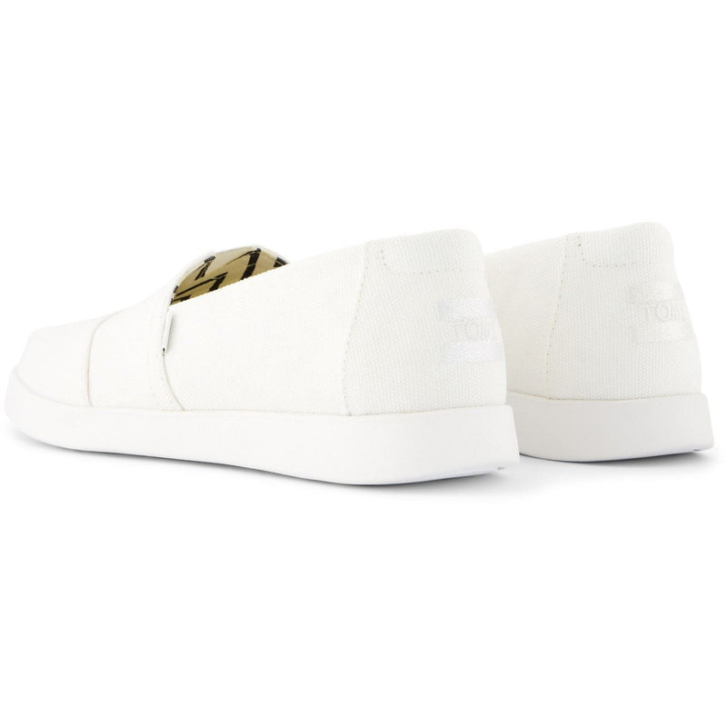 TOMS Alpargata Plus 100% Cotton Women's White Espadrilles