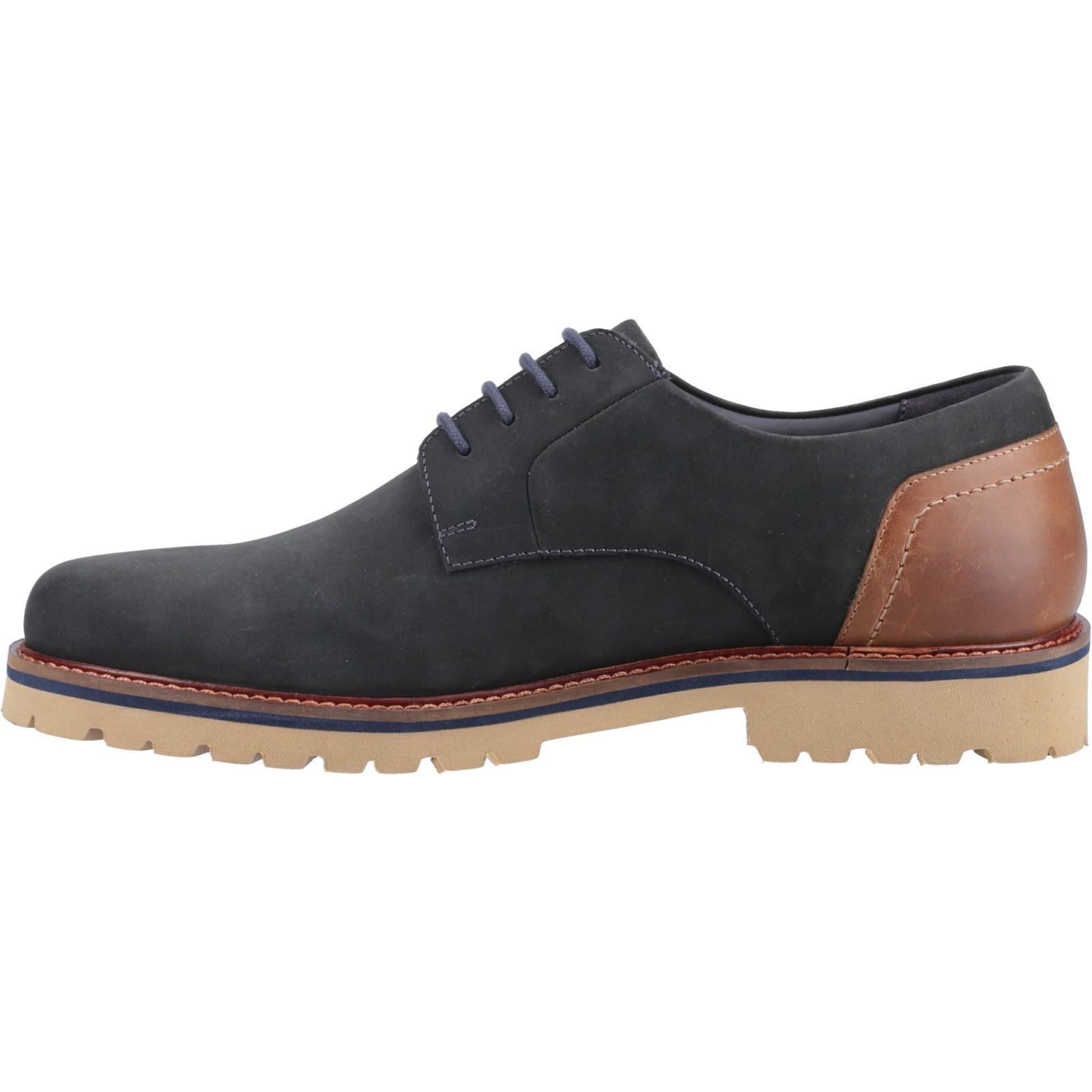 Hush Puppies Marcus Nubuck Men's Navy Lace-Up Shoes