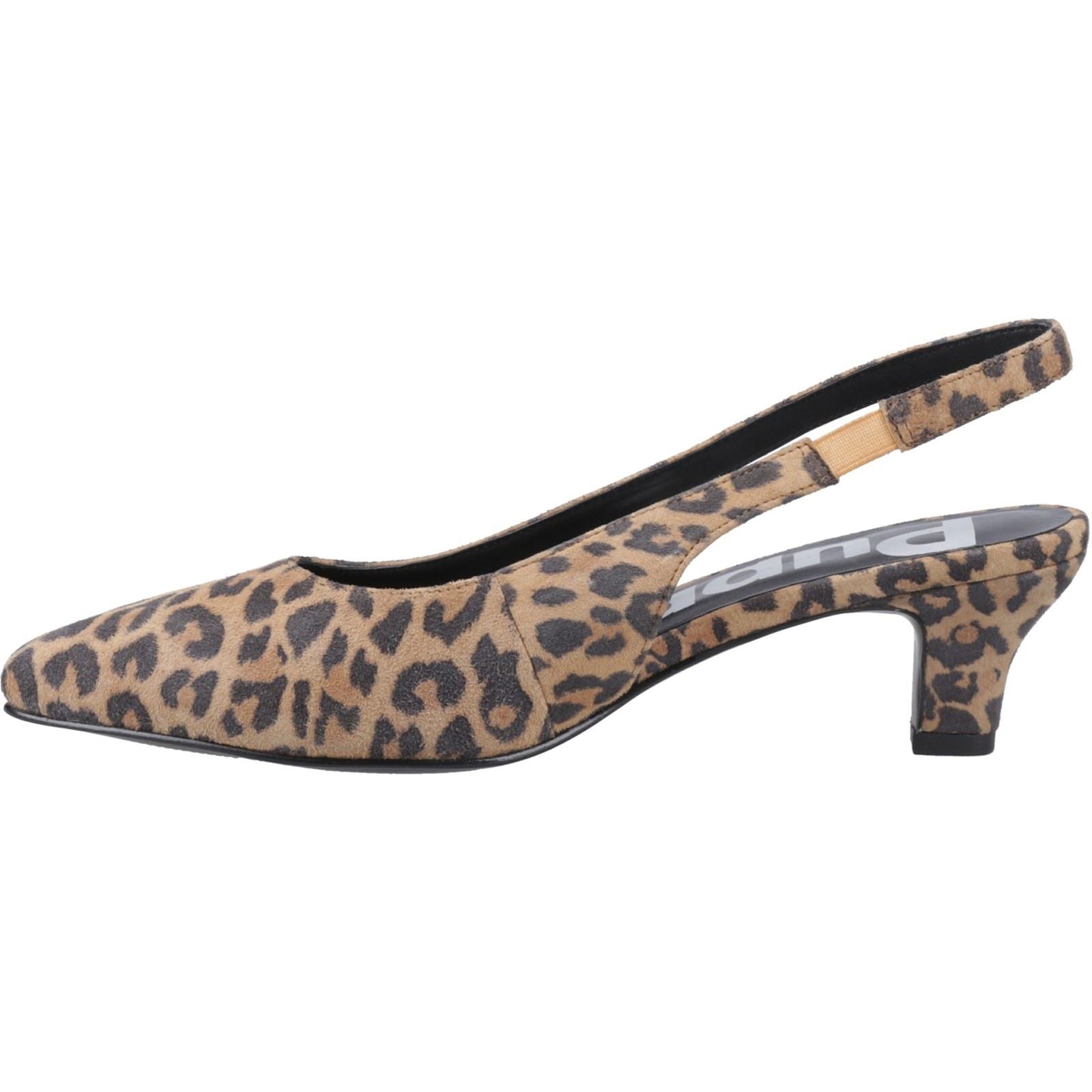 Hush Puppies Nahla Leather Women's Leopard Pointy Slingback Shoes