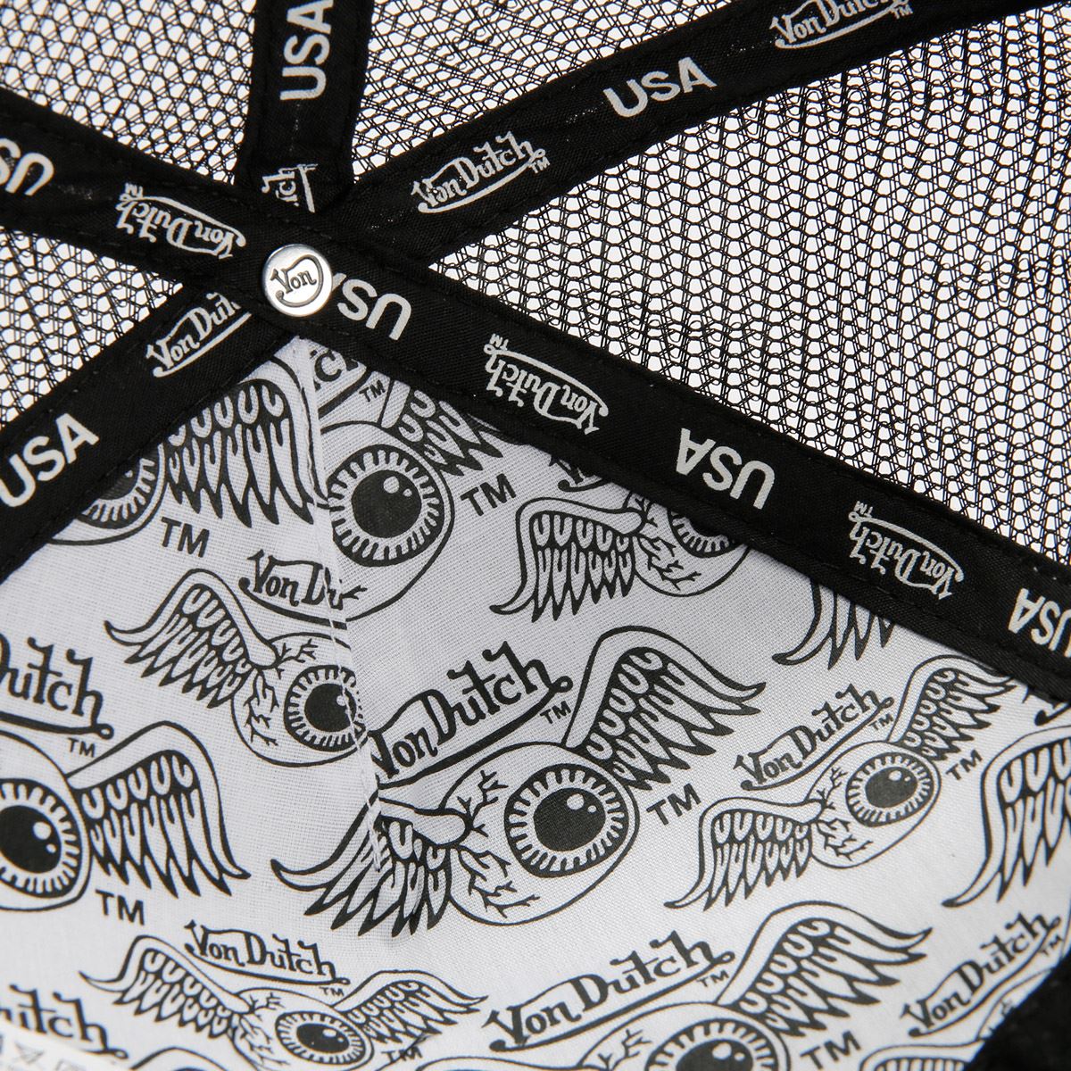 Von Dutch Staple Trucker Black/Green Caps