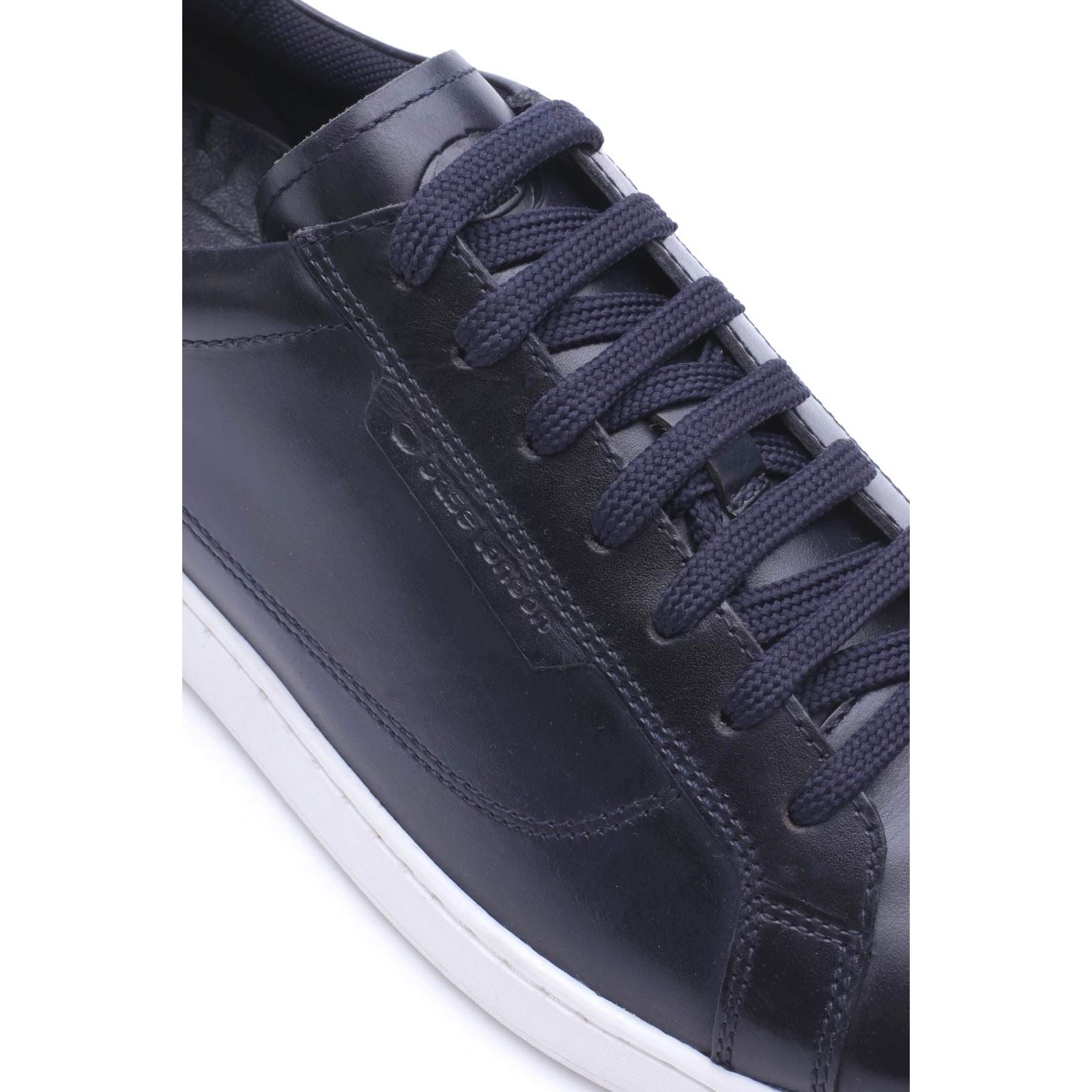 Base London Zammo Leather Men's NAVY Trainers