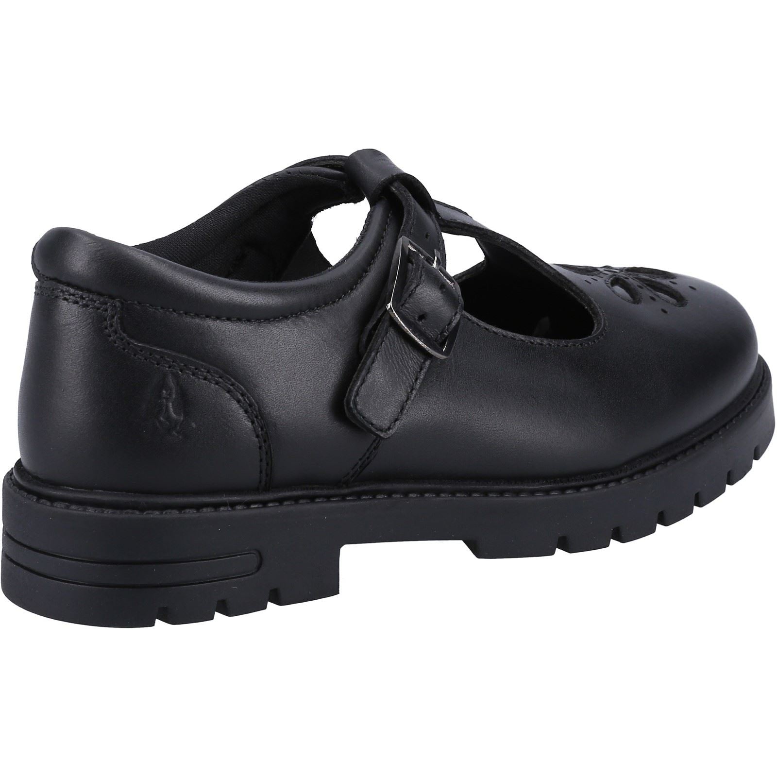 Hush Puppies Fiona JNR Leather Girls's Black Shoes