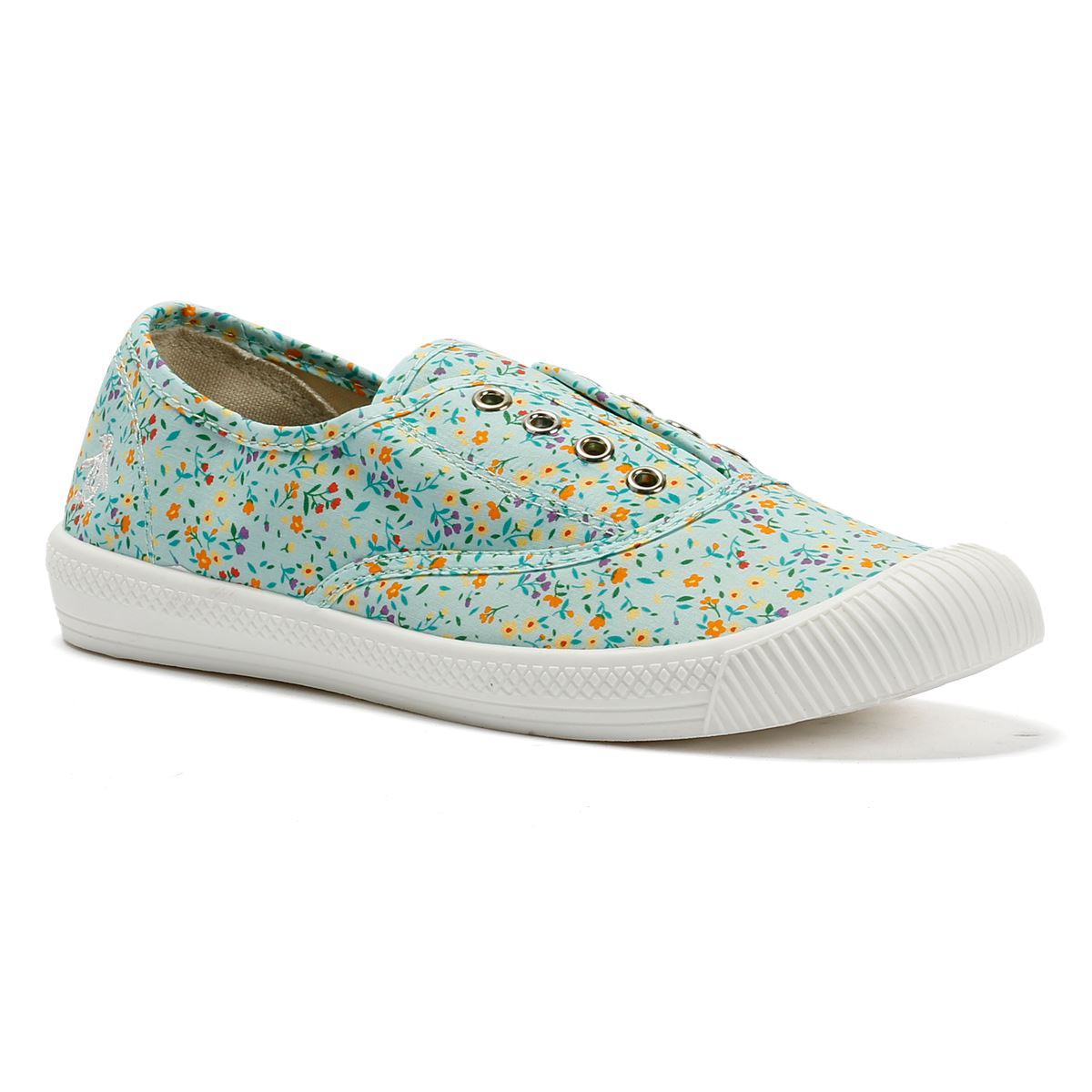 Penguin Anita Canvas Women's Sage Floral Pumps