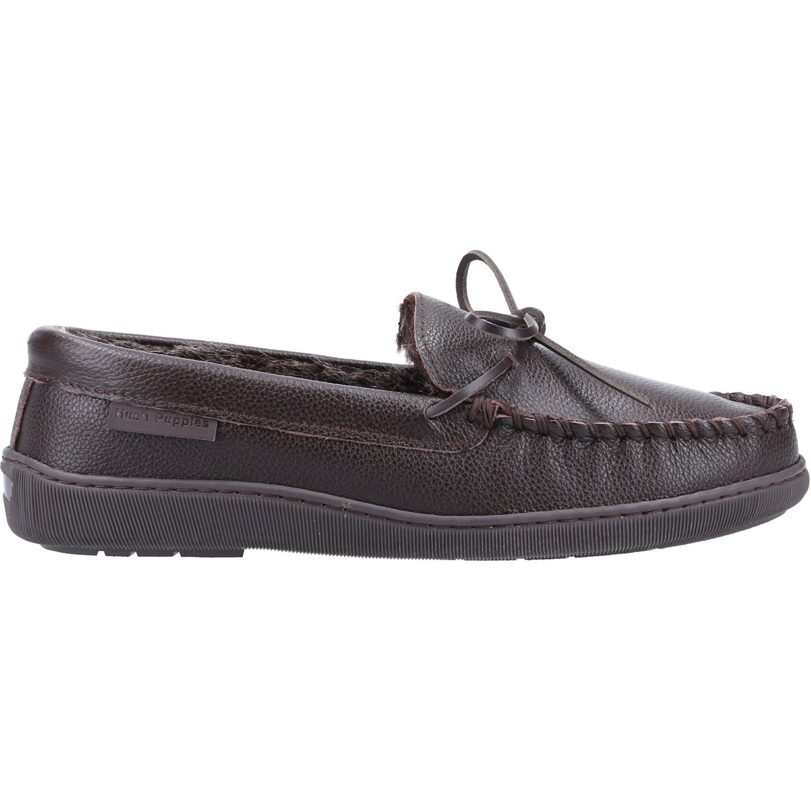 Hush Puppies Ace Leather Men's Brown Slippers
