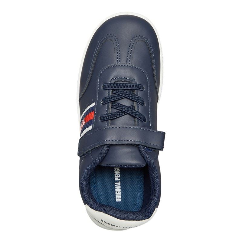 Penguin Junior Soop Navy/White Trainers