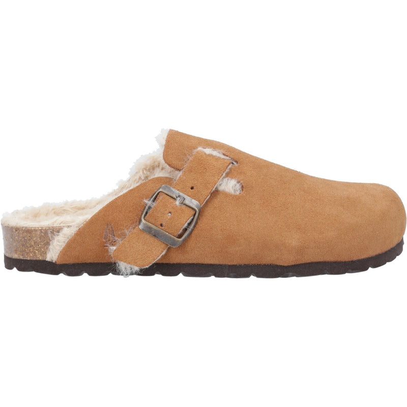 Hush Puppies Jade Leather Women's Tan Slippers