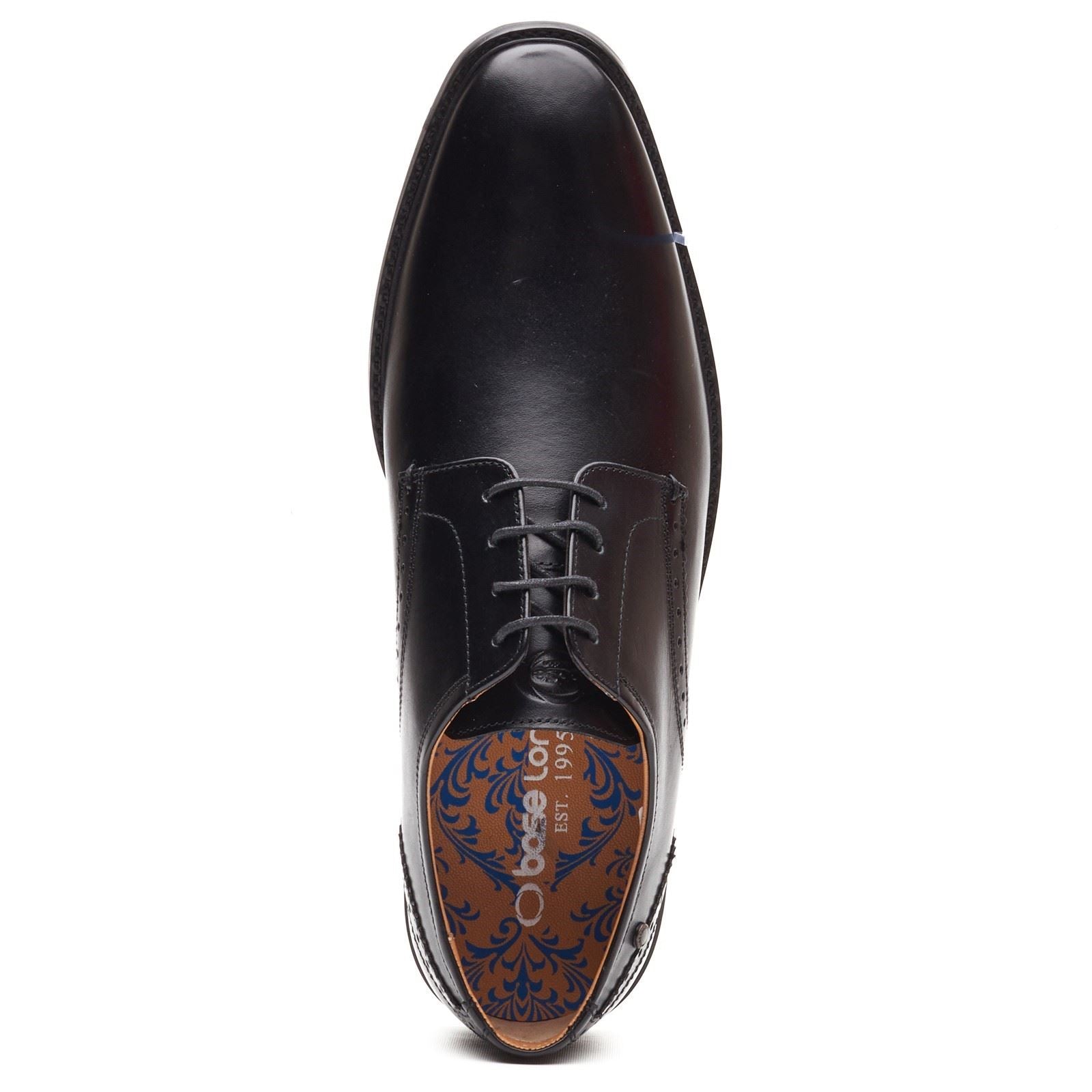 Base London Eton Lace Up Leather Men's Black Lace-Up Shoes