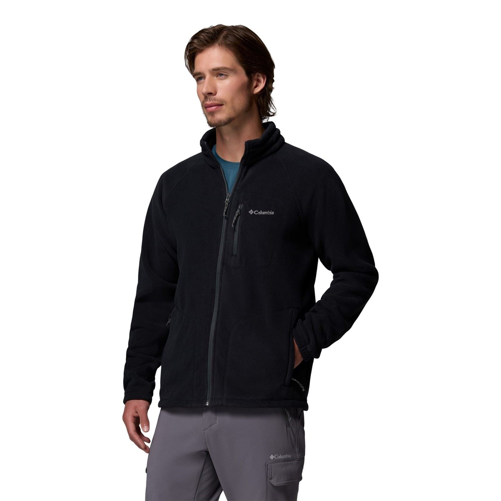 Columbia Fast Trek II Full Zip Men's Black Fleece Jacket