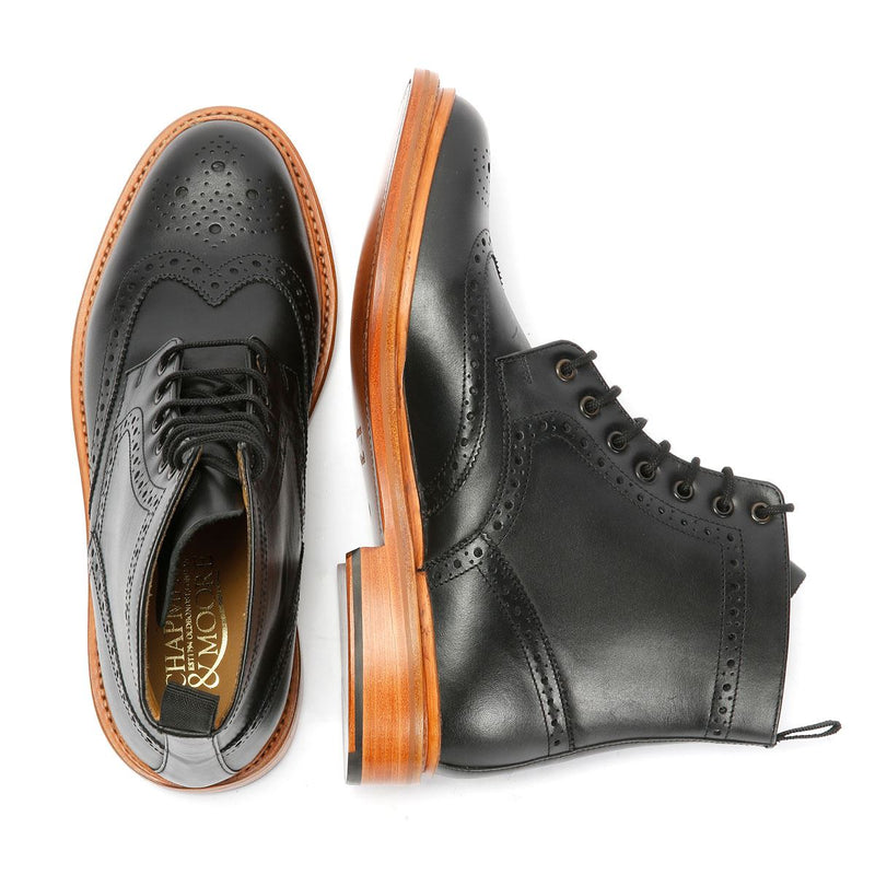 Chapman & Moore Walter Brogue Leather Men's Brown Boots